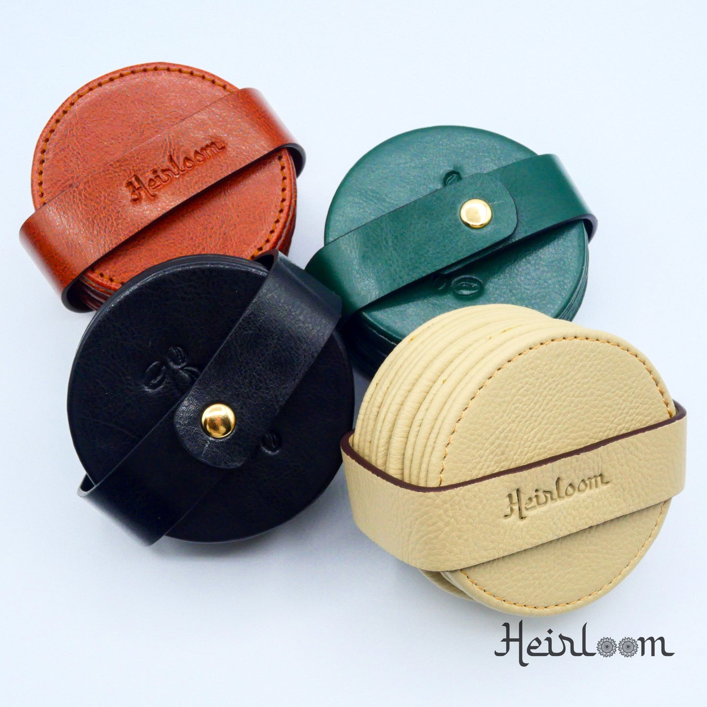 Sous-Tasses en Similicuir (Pack de 6)
