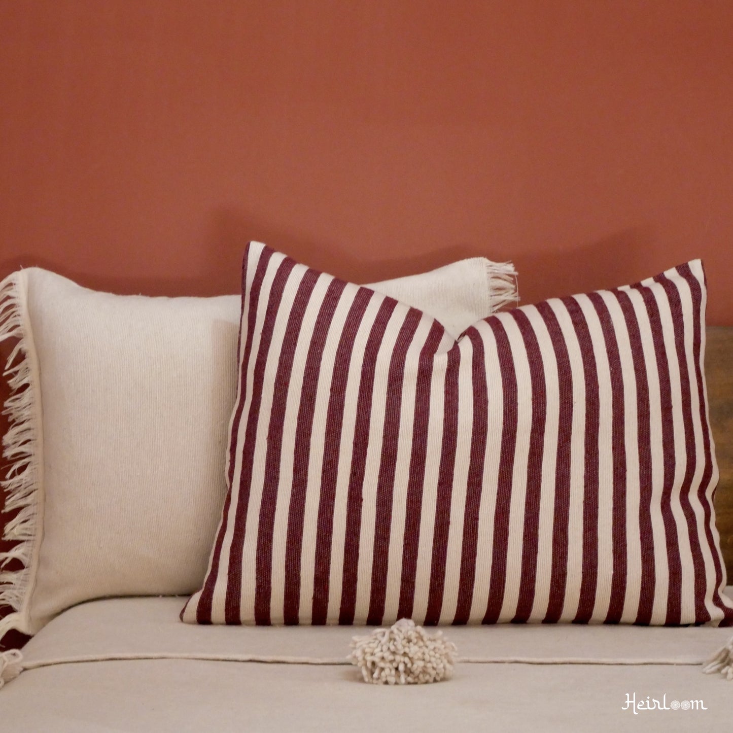 2 Housses de Coussins Rayées - Edition Grenadine