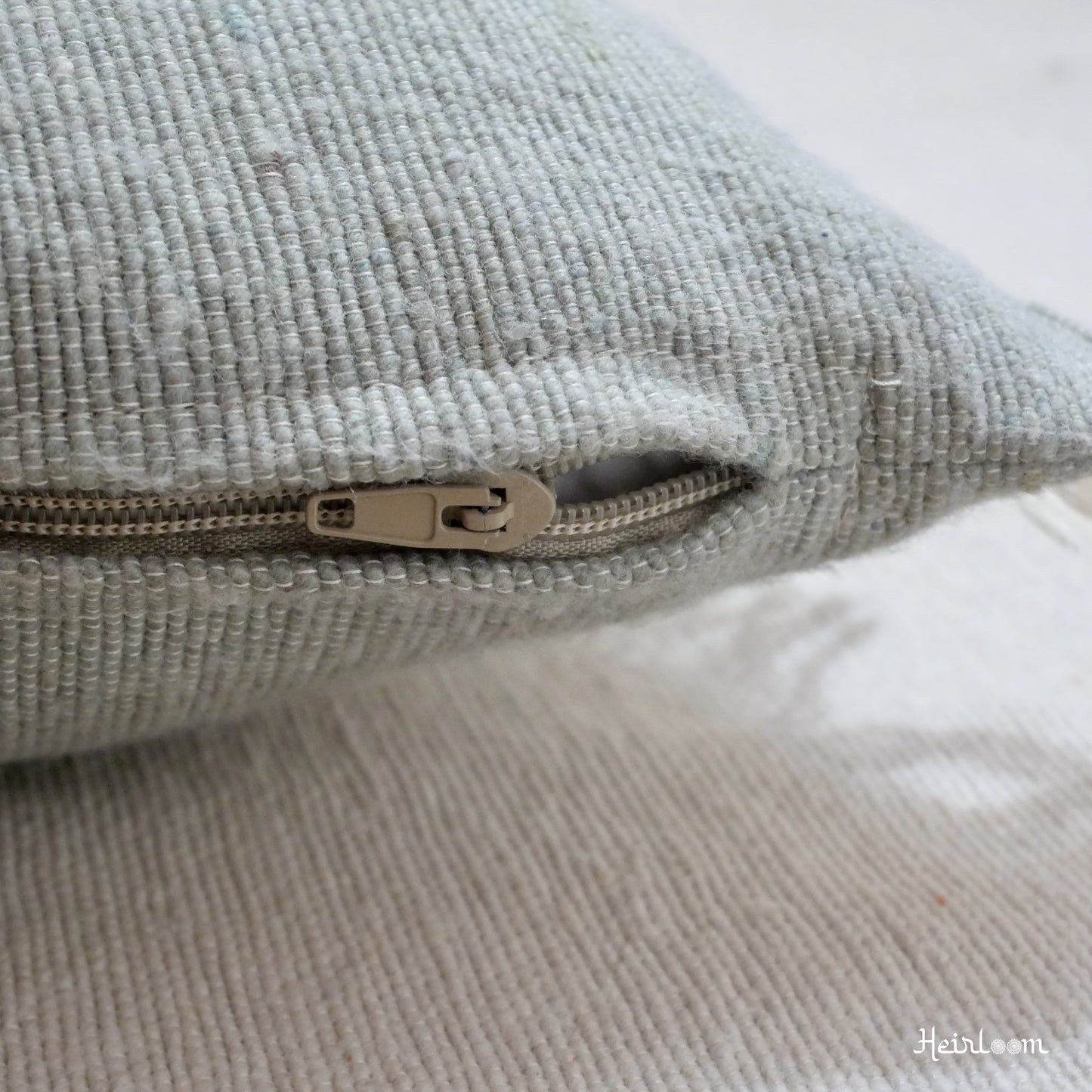 Plain Cushion Cover with Fringes - Olive Edition