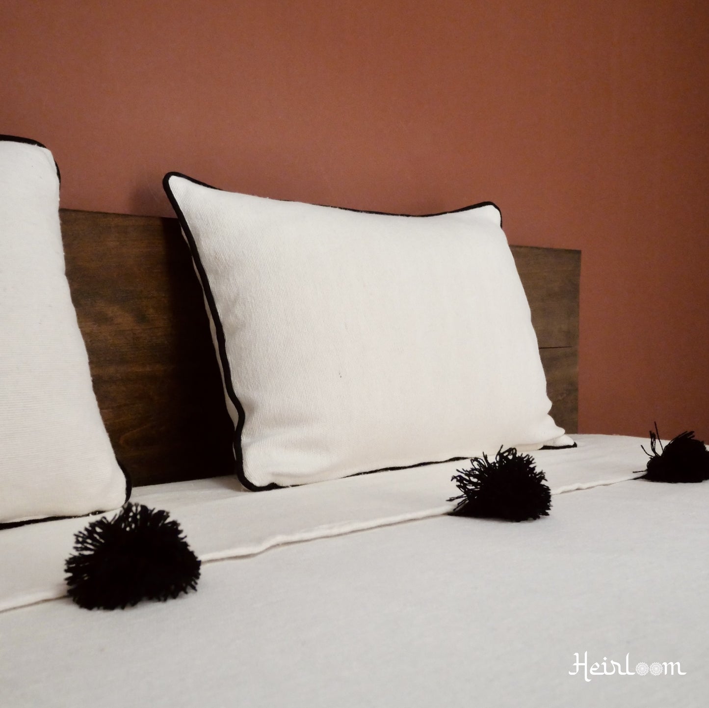2 Housses de Coussins Unies - Edition Neige
